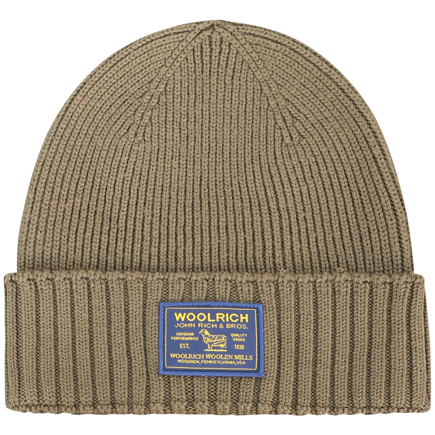Cappello verde con mini logo per uomo