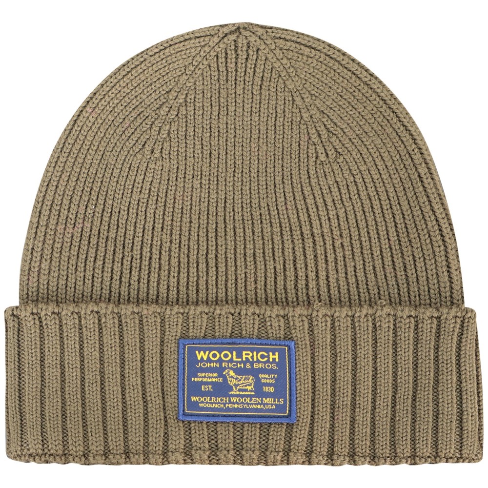 Cappello verde con mini logo per uomo