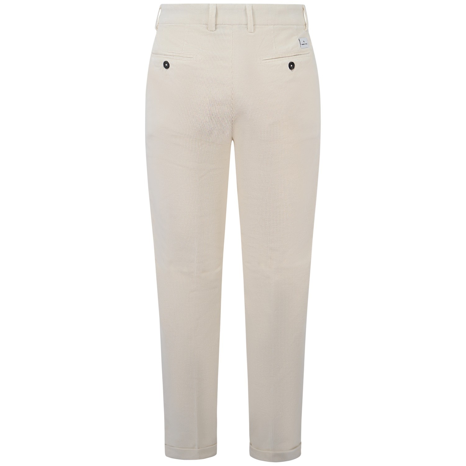 Pantalone bianco in velluto a costine per uomo 2