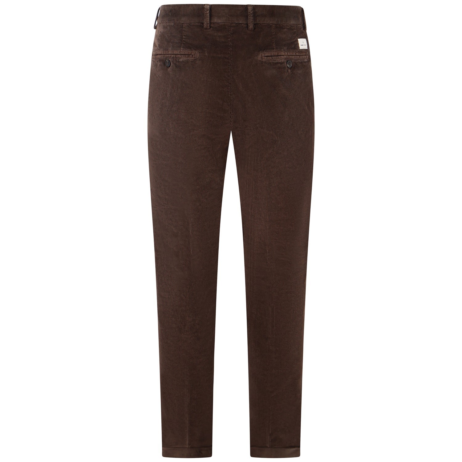 Pantalone marrone in velluto a costine per uomo 2