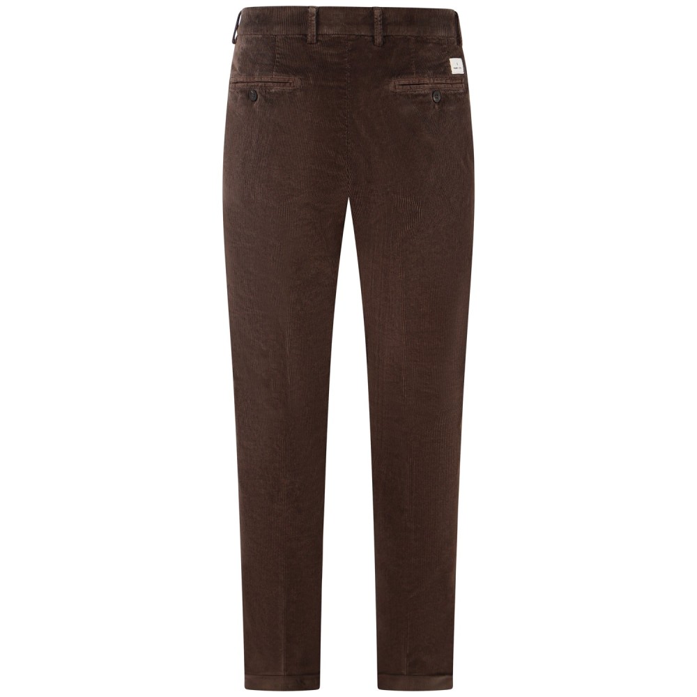 Pantalone marrone in velluto a costine per uomo