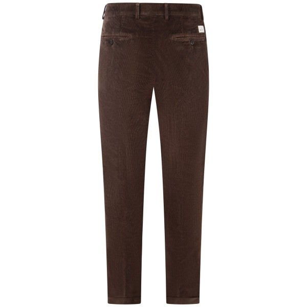 Pantalone marrone in velluto a costine per uomo