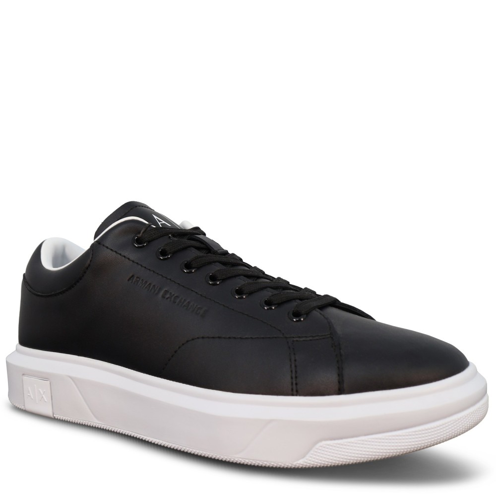 Sneakers nere con mini logo per uomo