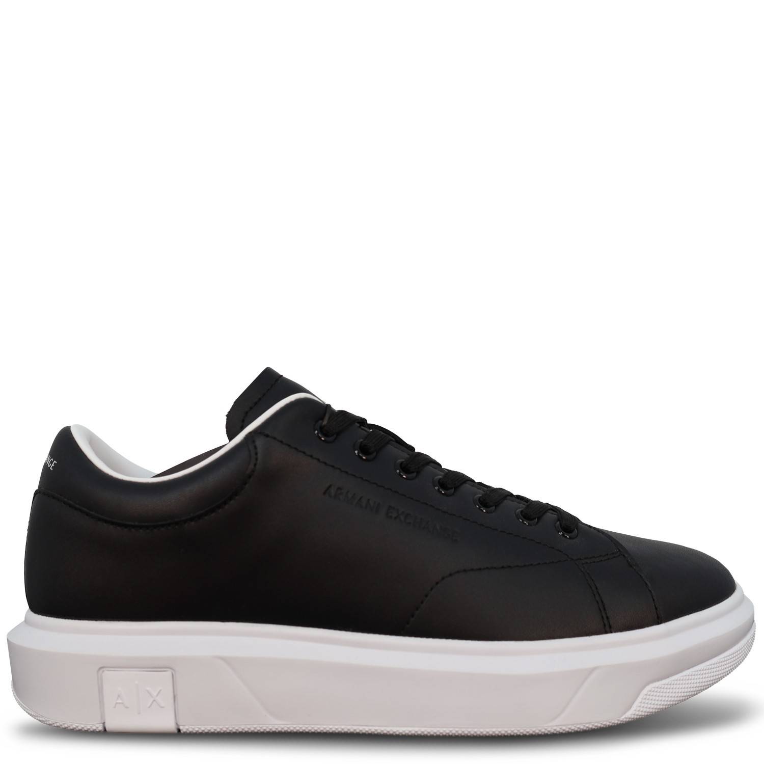 Sneakers nere con mini logo per uomo
