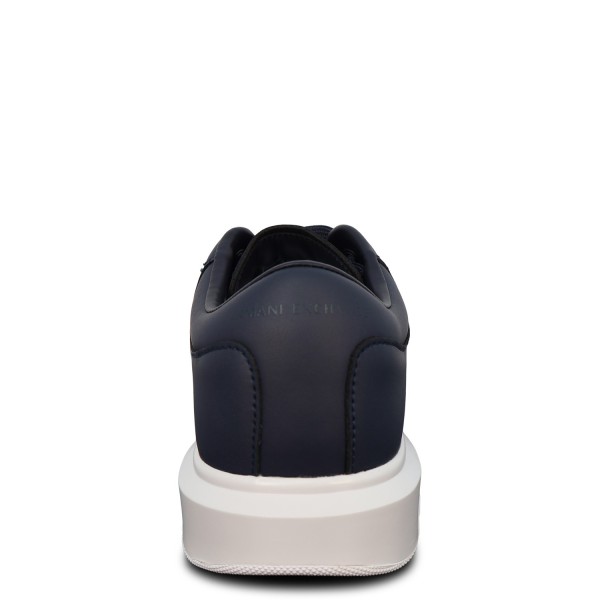 Sneakers blu con mini logo per uomo