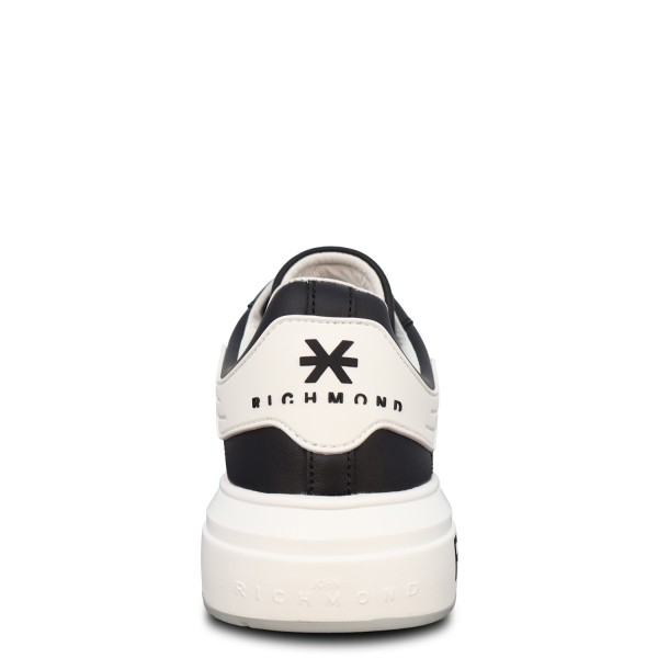 Sneakers nera con logo per uomo
