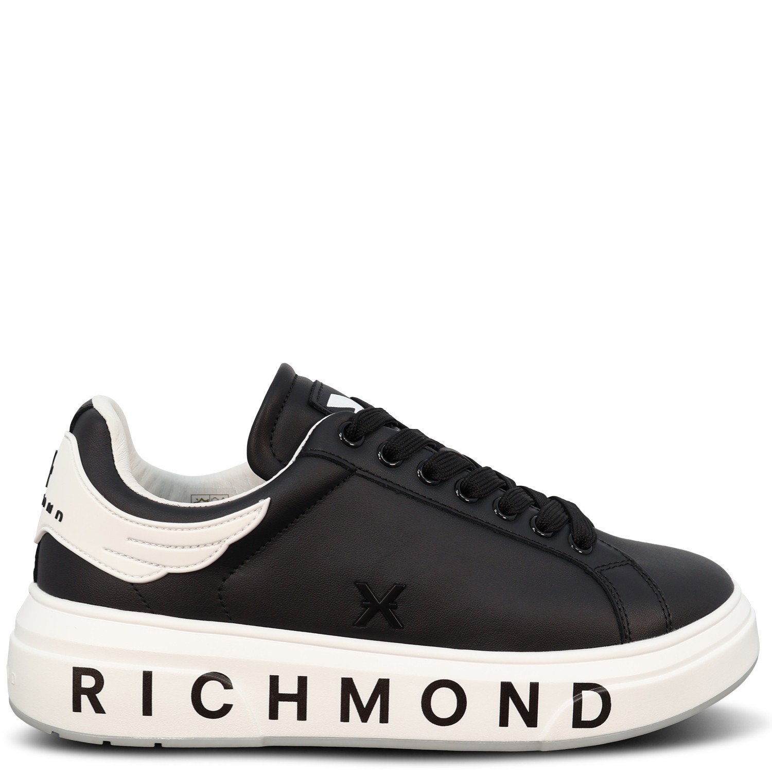 Sneakers nera con logo per uomo