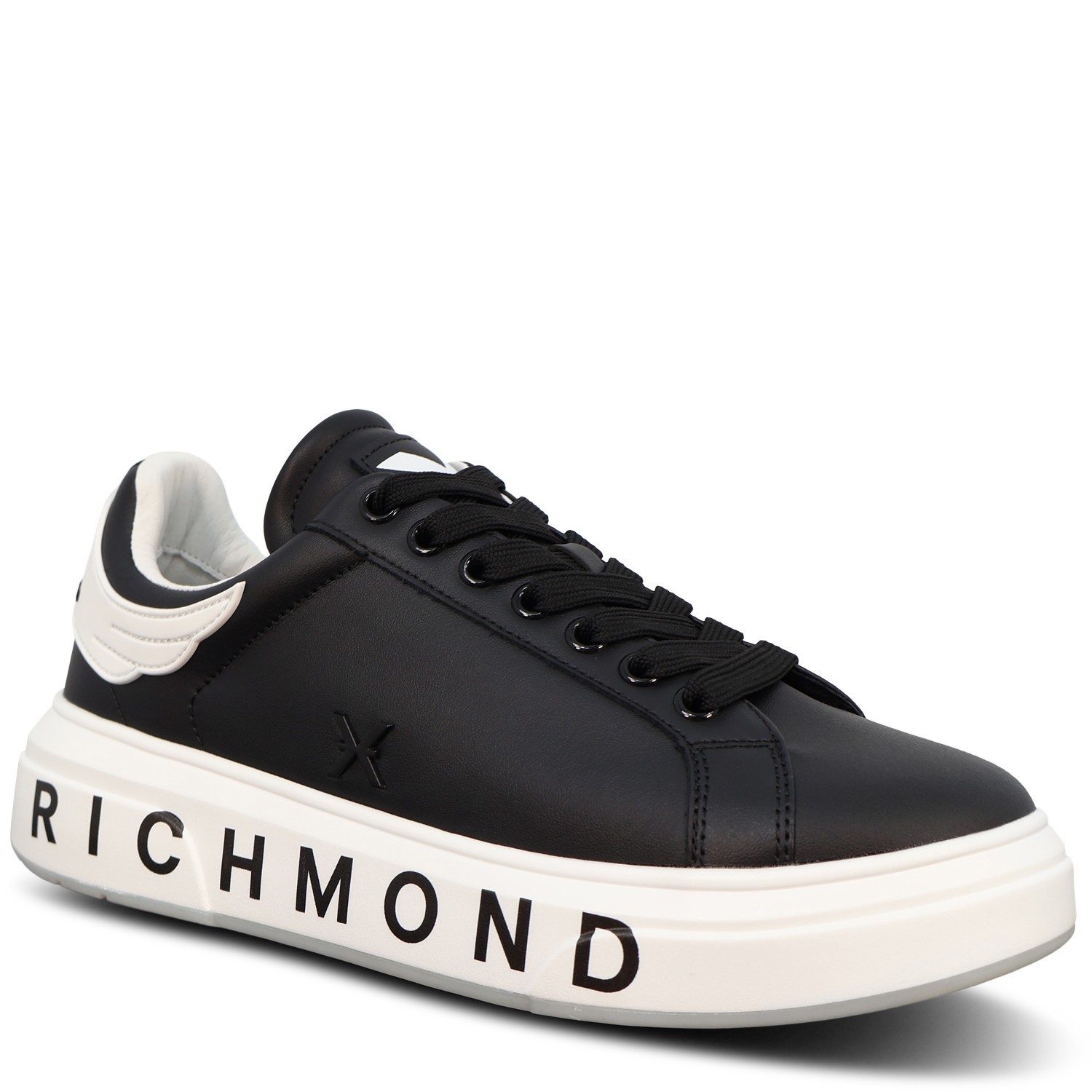 Sneakers nera con logo per uomo 2