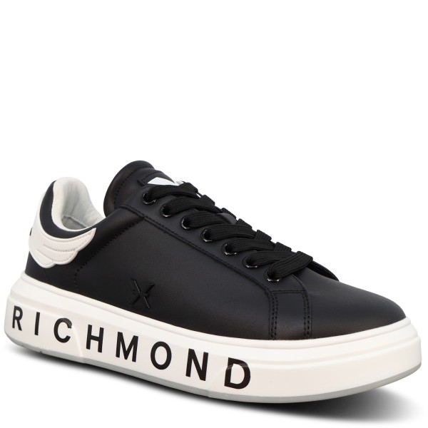 Sneakers nera con logo per uomo