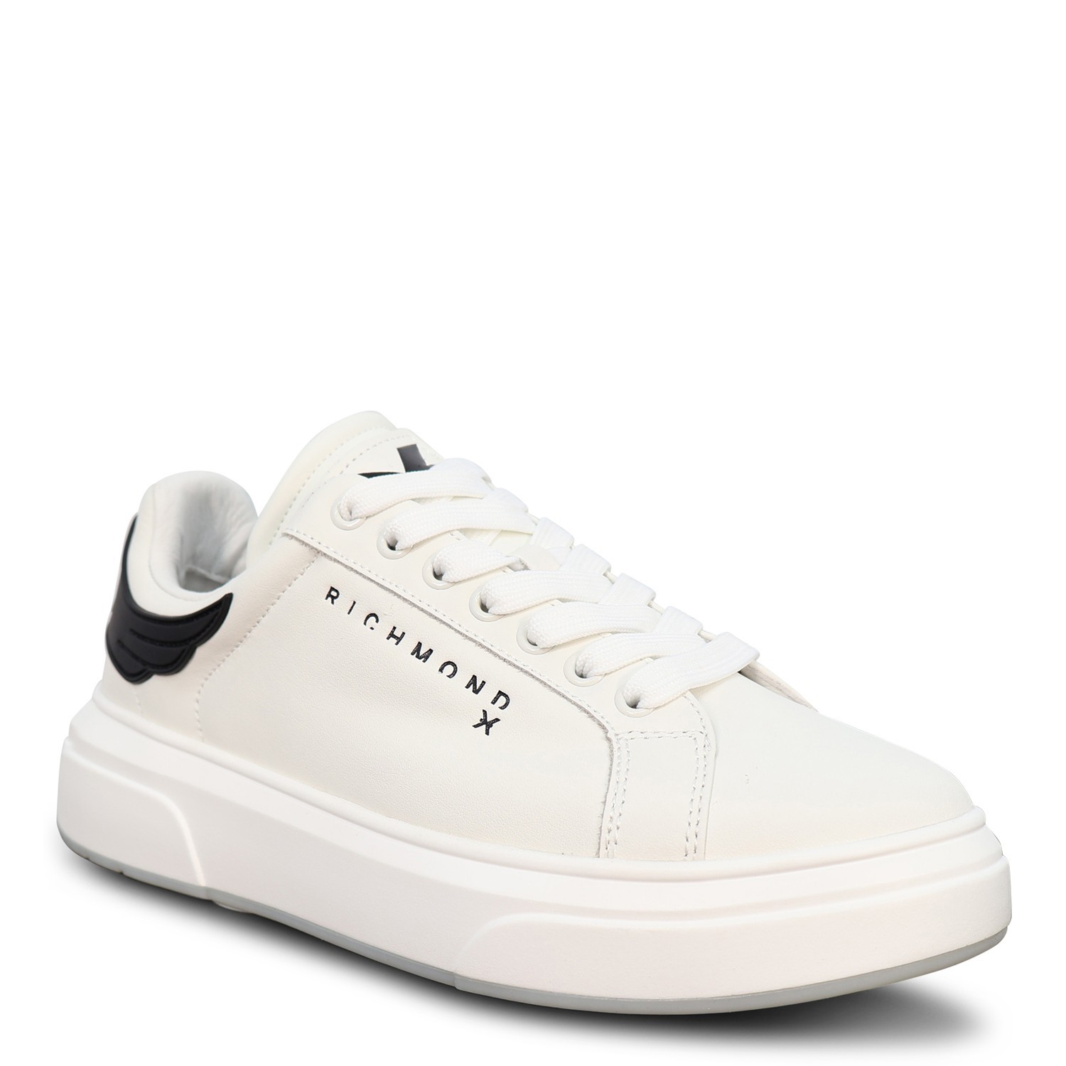 Sneakers bianca con mini logo per uomo 2