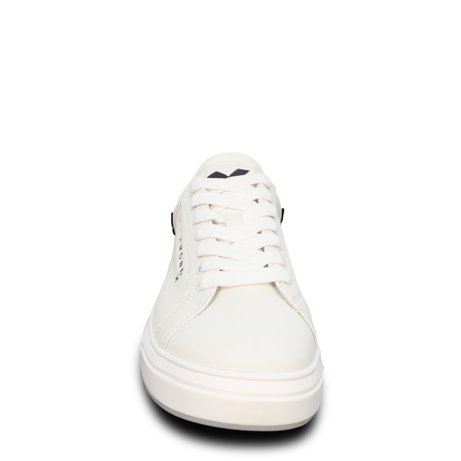 Sneakers bianca con mini logo per uomo