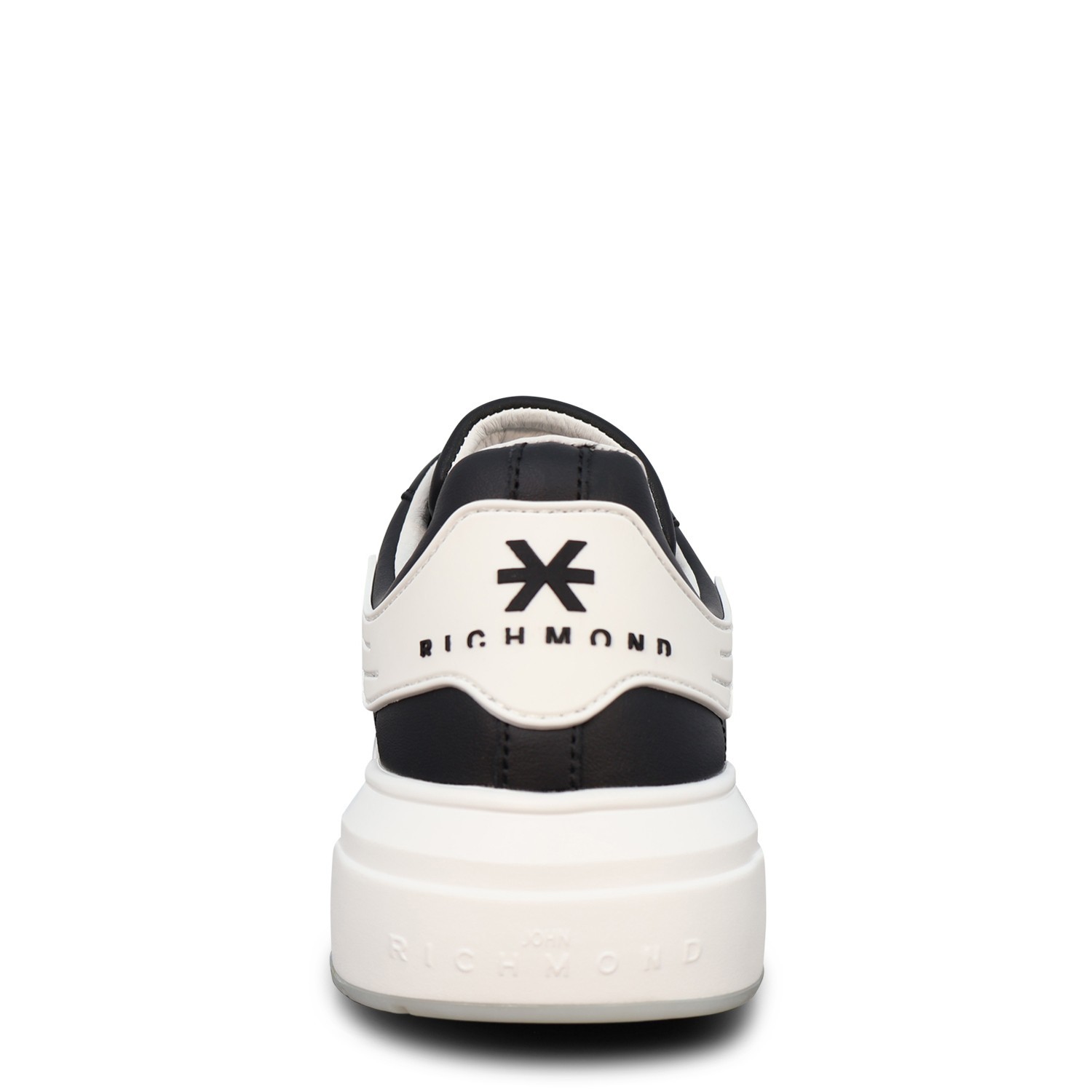 Sneakers nera con mini logo per uomo