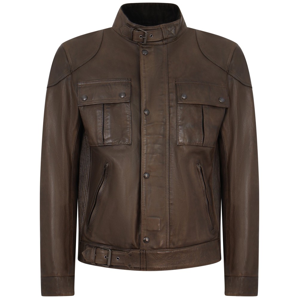 Giubbotto marrone 'Gangster Jacket' per uomo