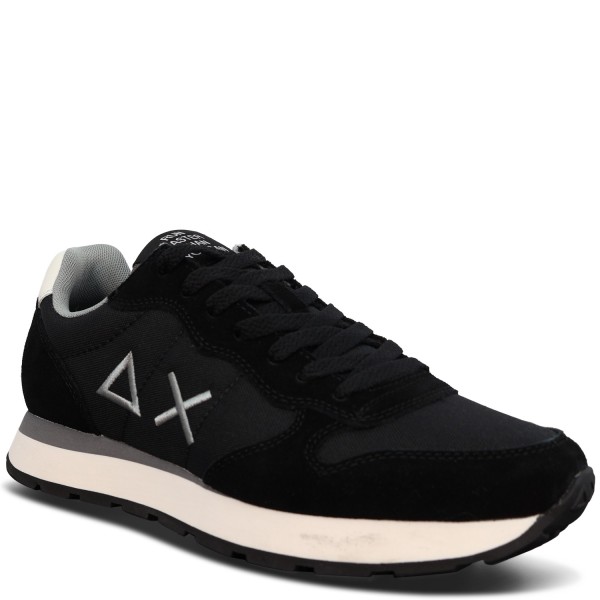 Sneakers nera con riporti bianchi per uomo