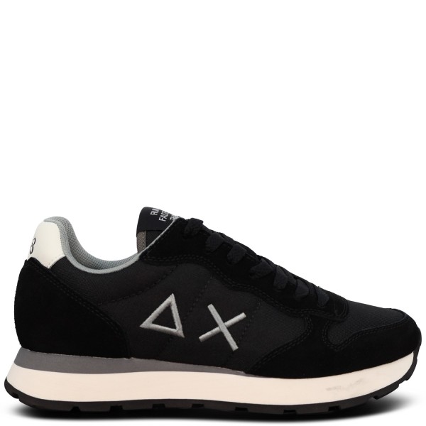 Sneakers nera con riporti bianchi per uomo