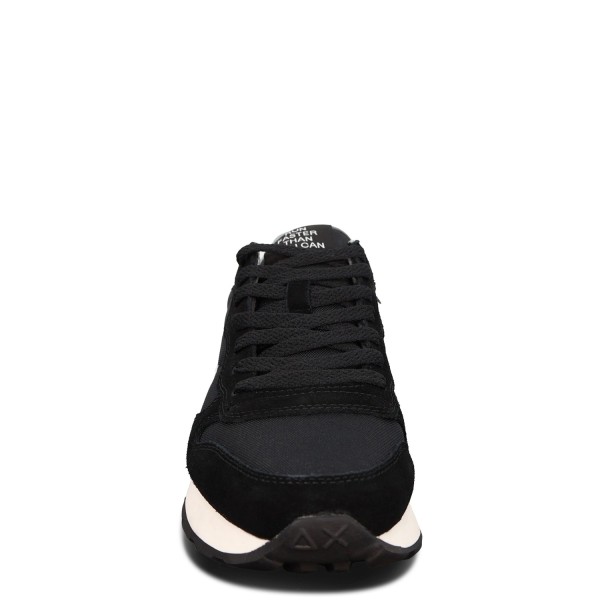 Sneakers nera con riporti bianchi per uomo