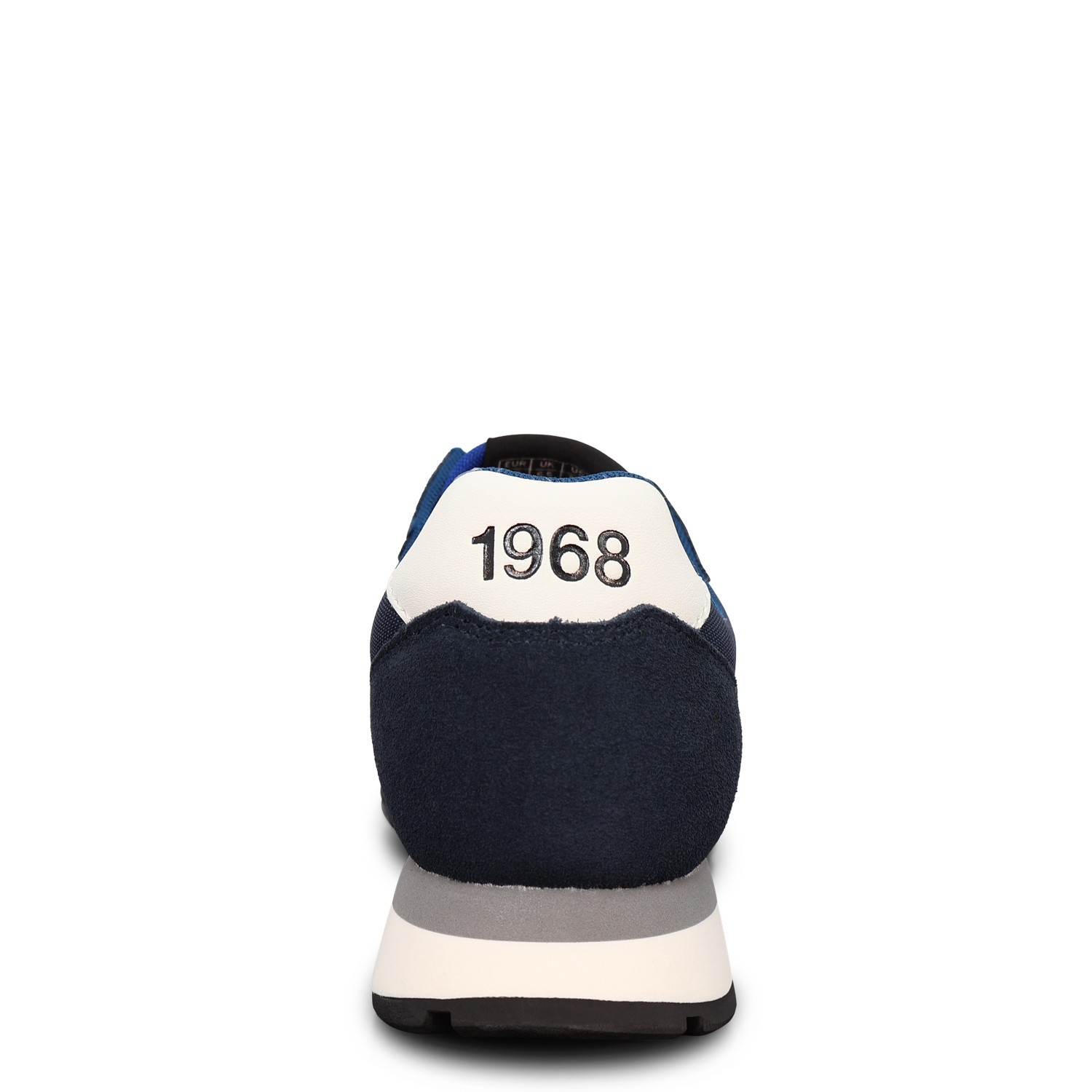Sneakers blu con riporti bianchi per uomo