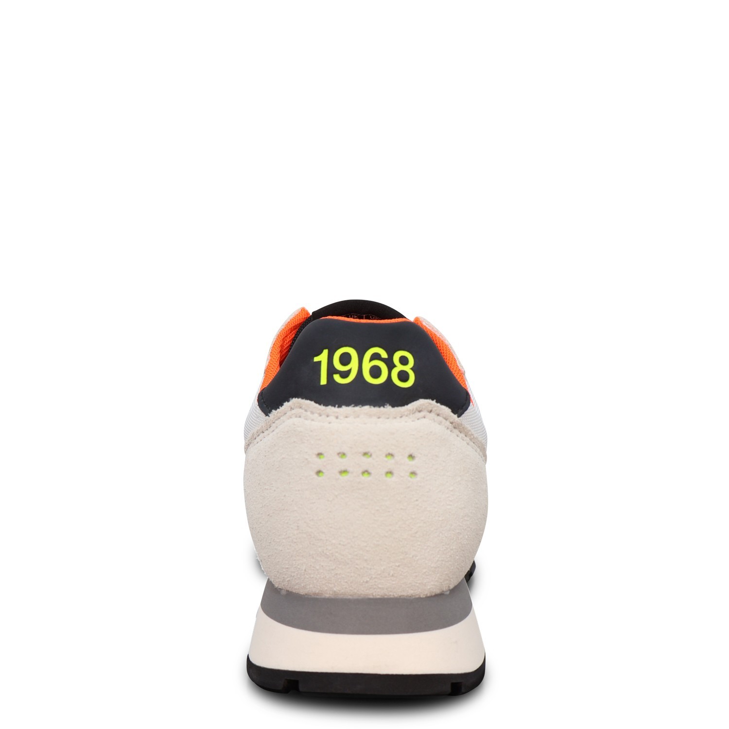 Sneakers bianca con riporti fluo per uomo