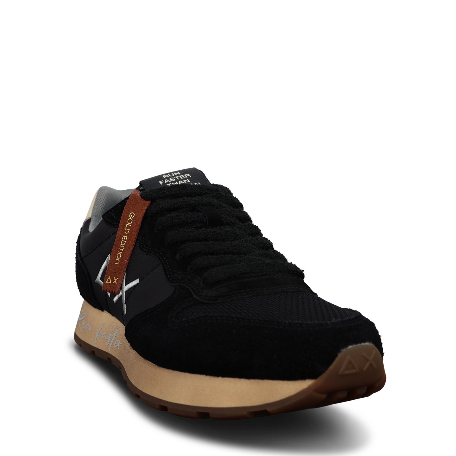 Sneakers nera con riporti grigi per uomo 2