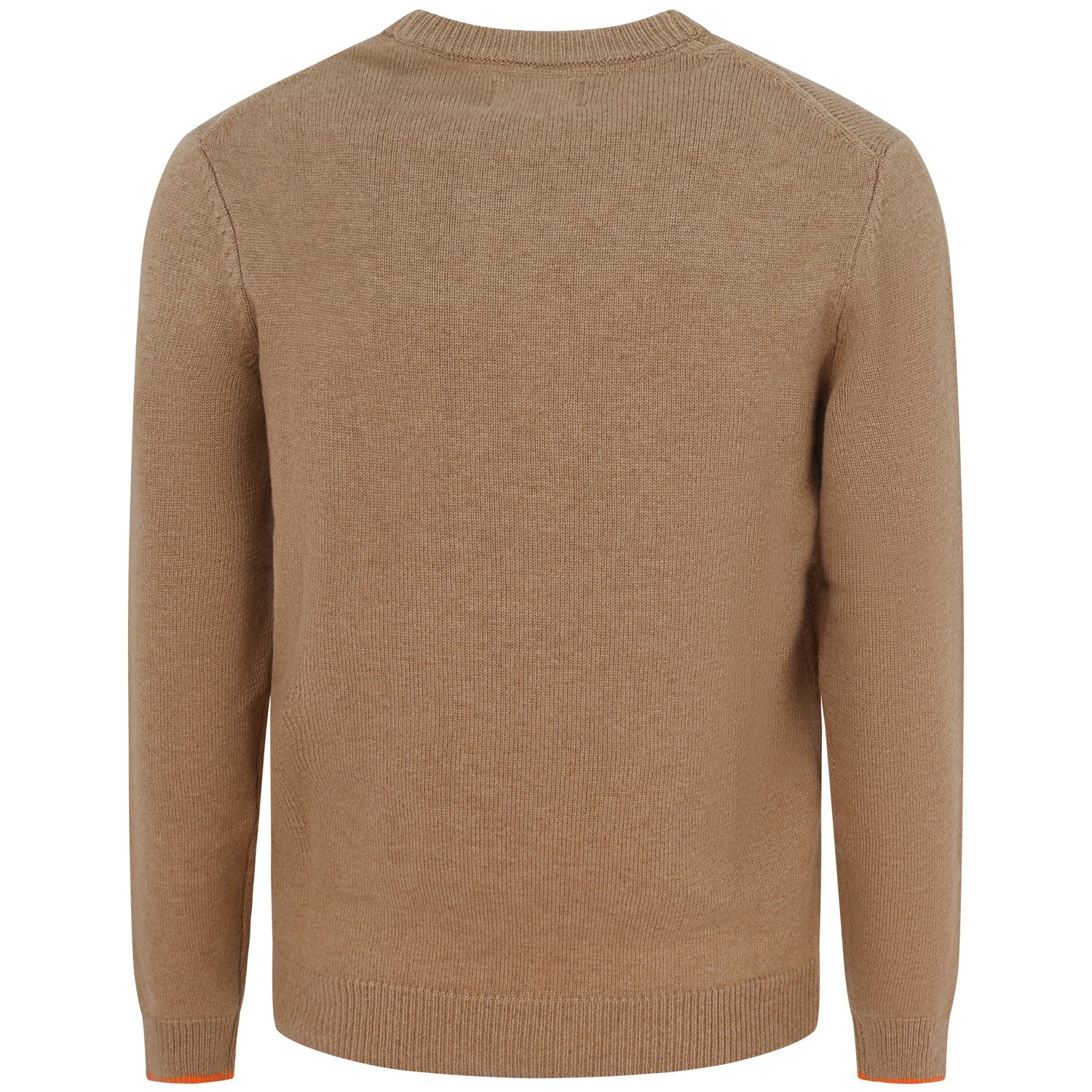 Maglione beige con mini logo per uomo 2