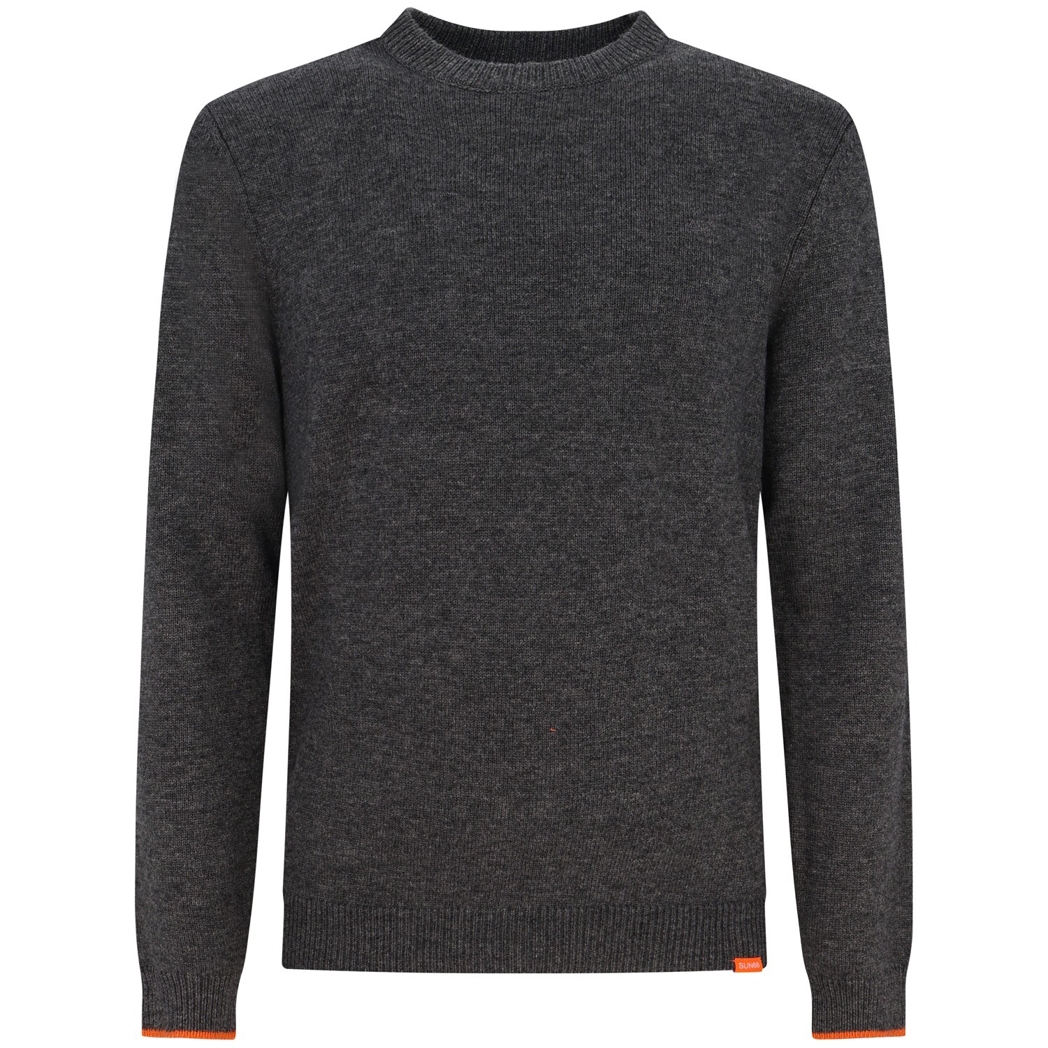 Maglione grigio con mini logo per uomo