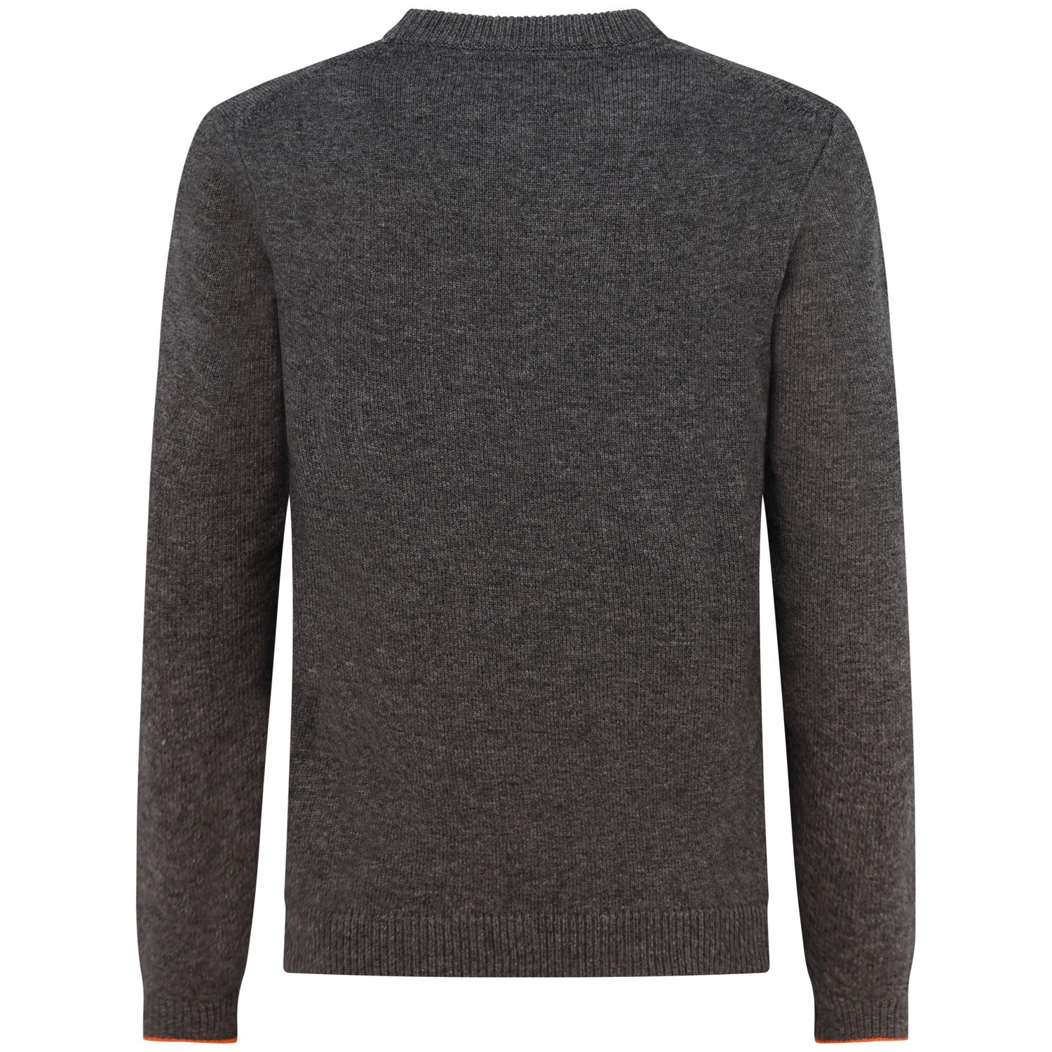 Maglione grigio con mini logo per uomo 2