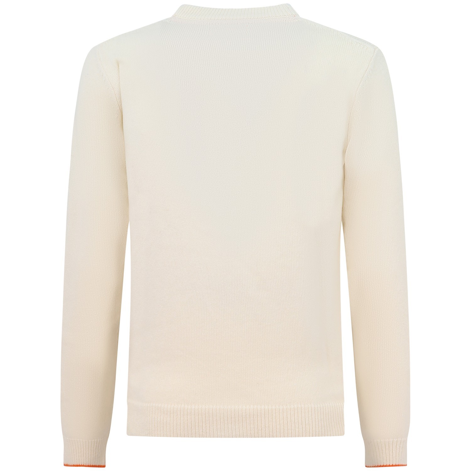 Maglione bianco con mini logo per uomo 2
