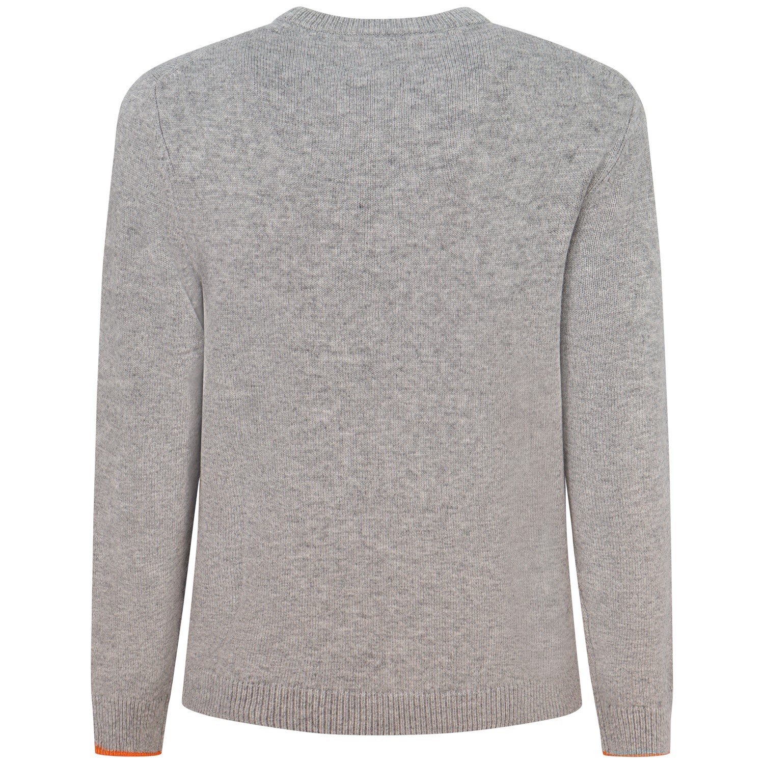 Maglione grigio con mini logo per uomo 2