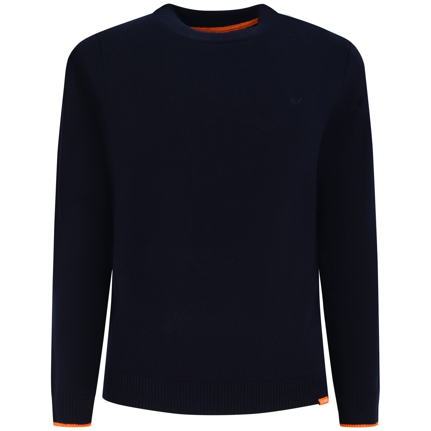 Maglione blu con mini logo per uomo