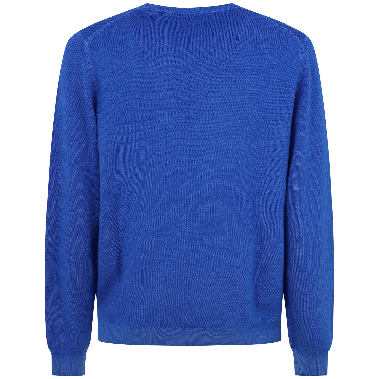 Maglione blu elettrico con mini logo per uomo 2
