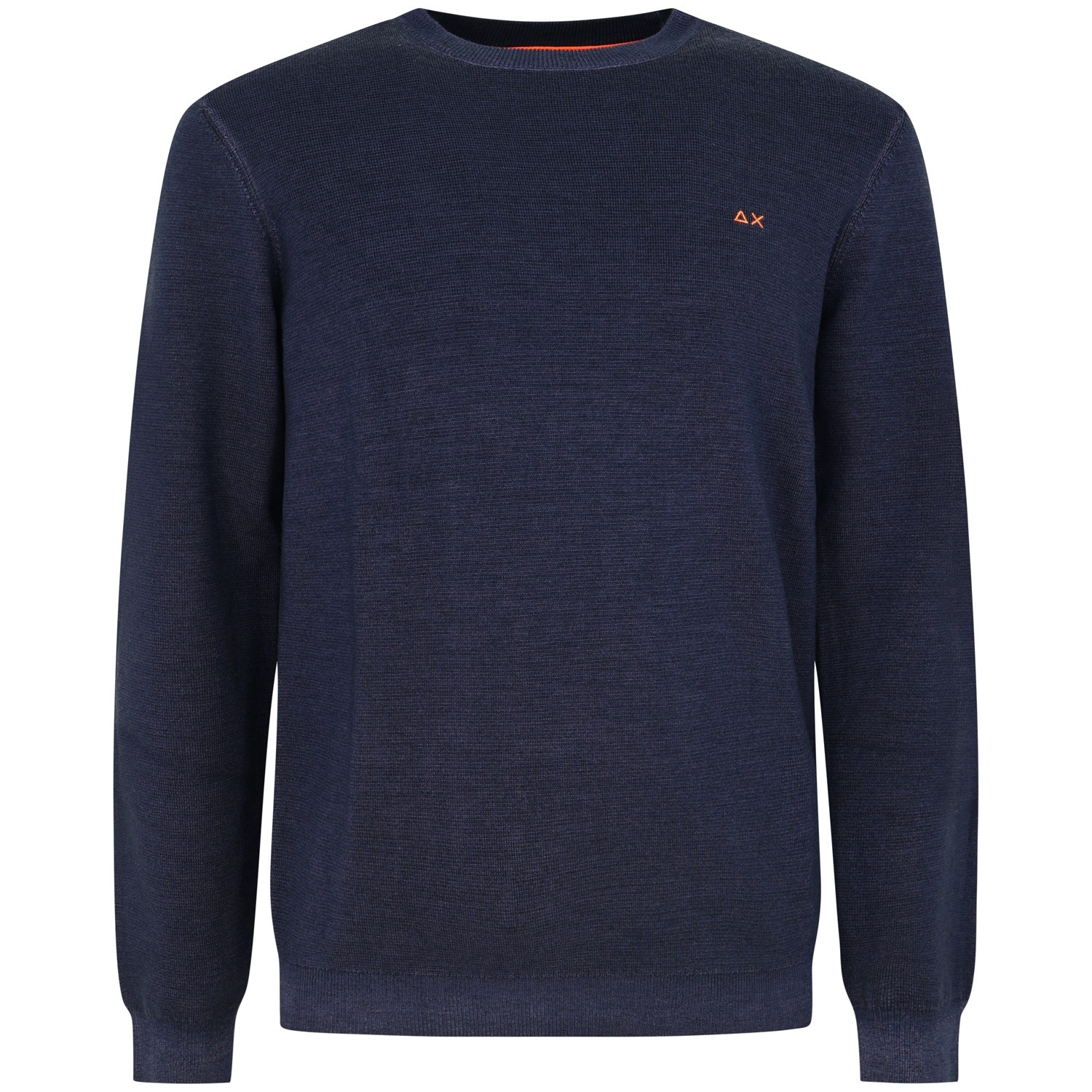 Maglione blu con mini logo per uomo