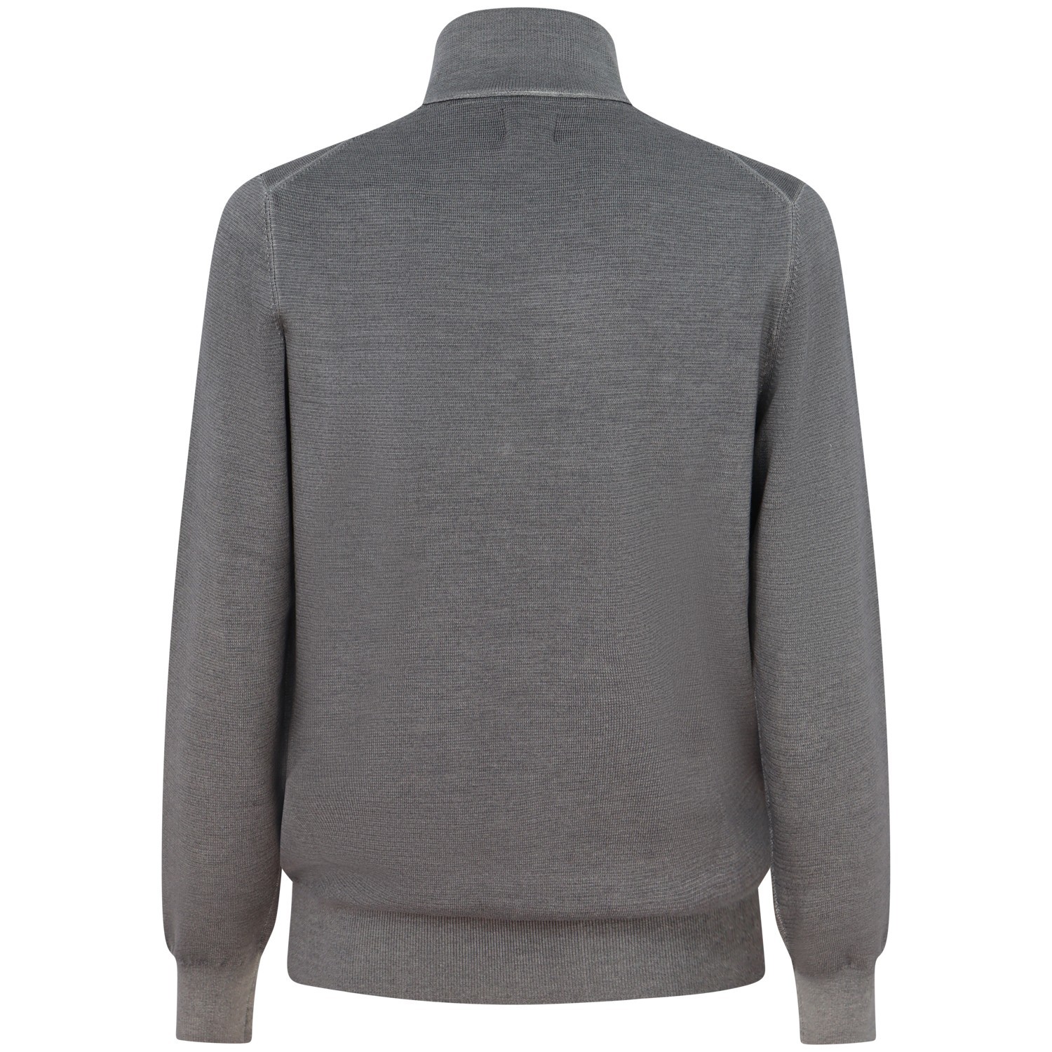 Cardigan grigio con mini logo per uomo 2