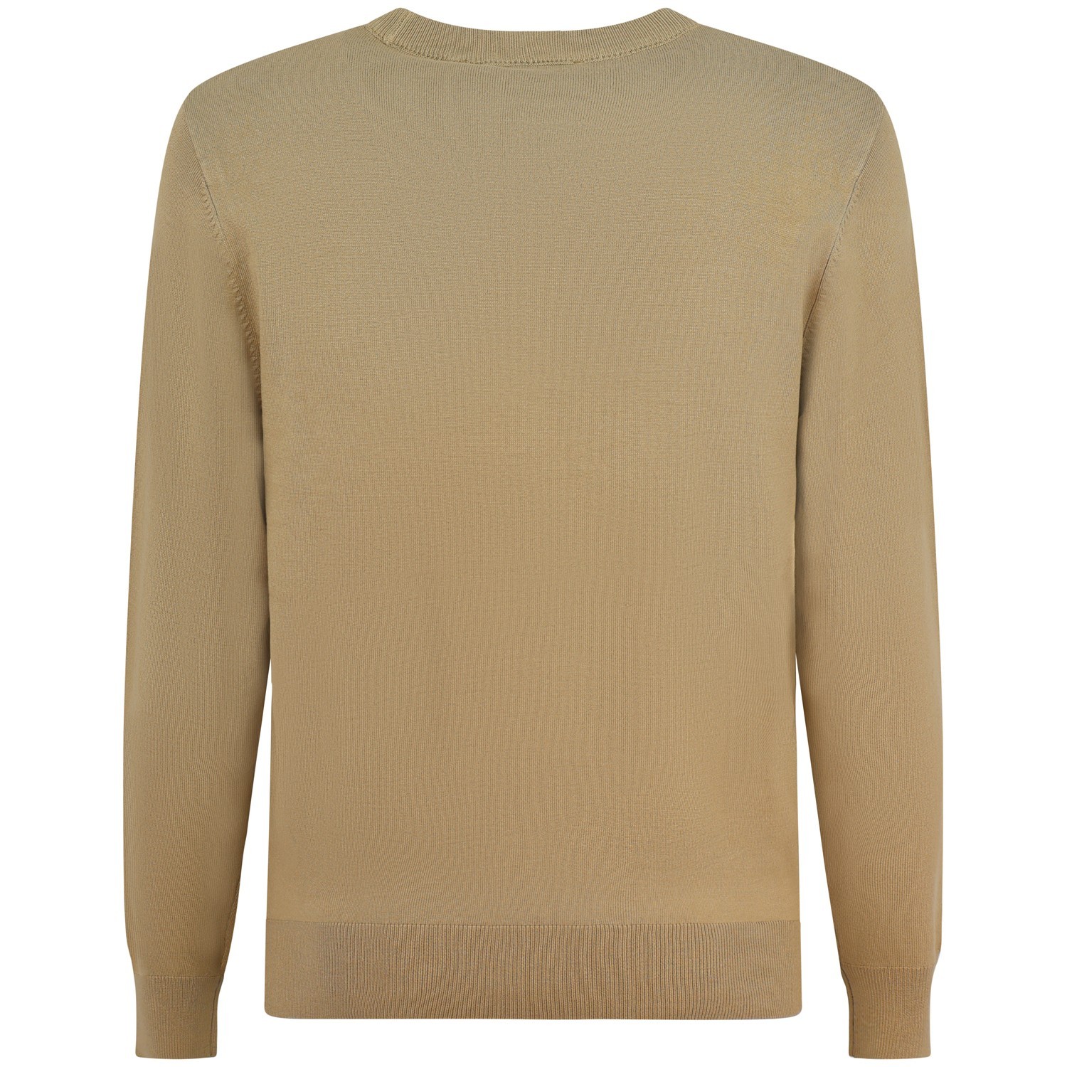 Maglione beige con mini logo per uomo 2