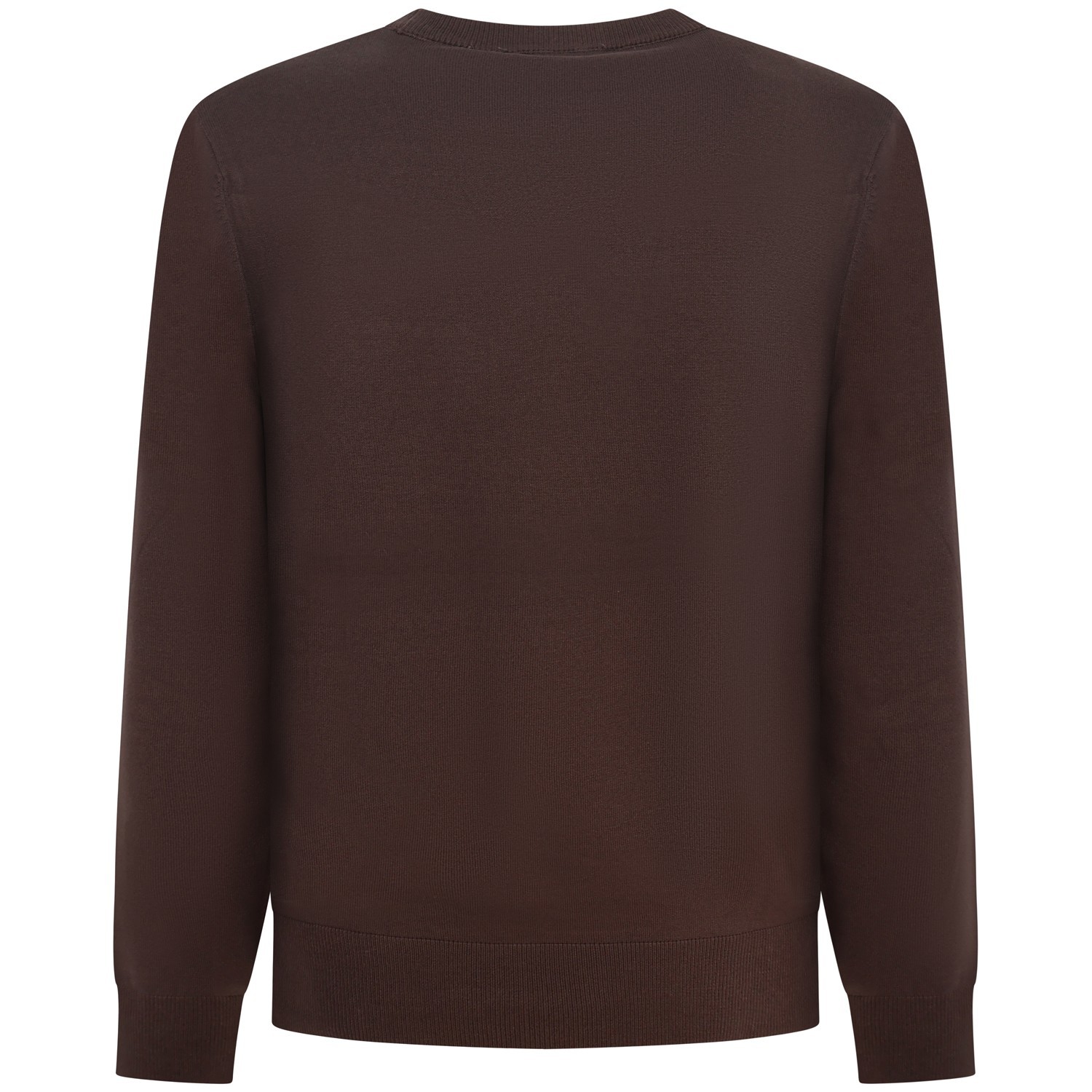 Maglione marrone con mini logo per uomo 2