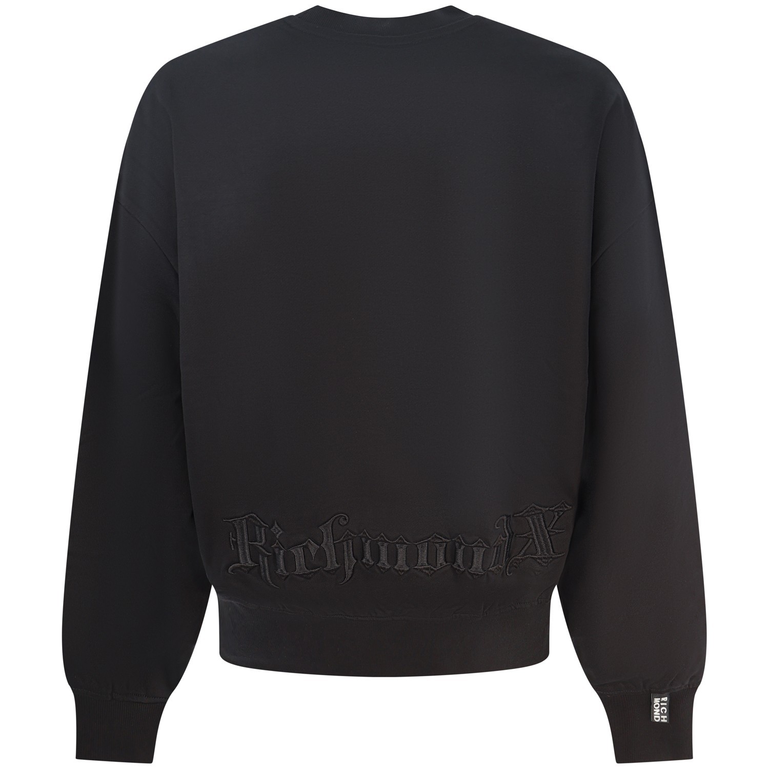 Felpa nera con logo per uomo