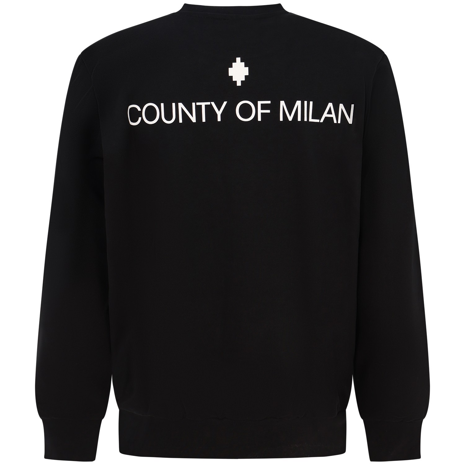 Felpa nera con logo per uomo 2