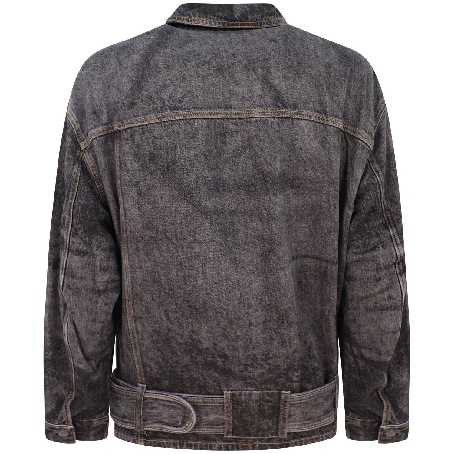 Giubbotto grigio in jeans per uomo 2