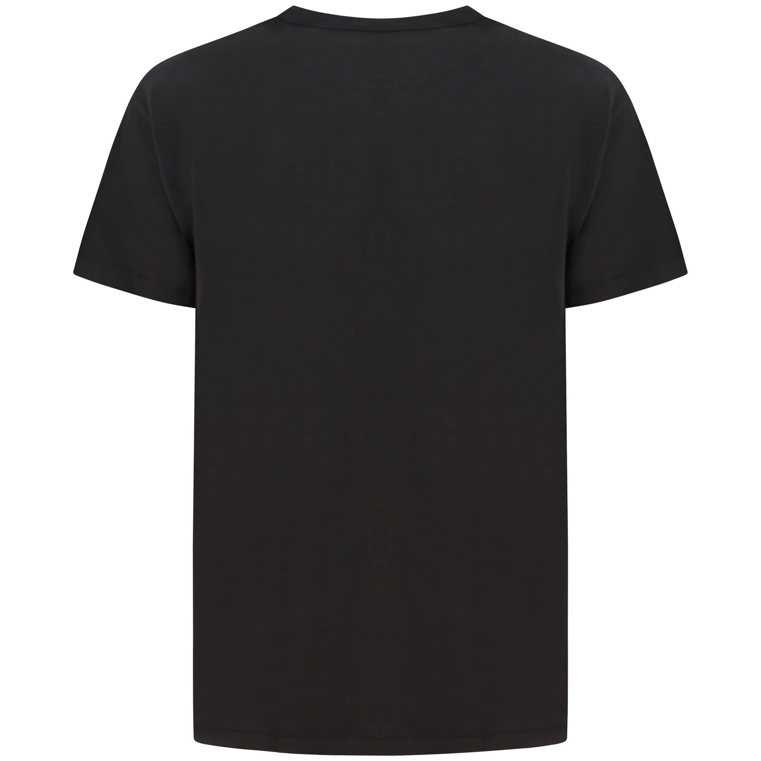 T-shirt nera con mini logo per uomo 2