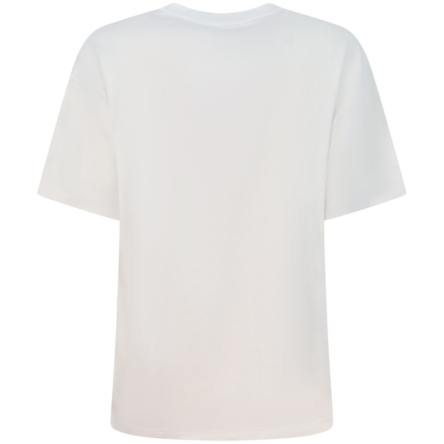 T-shirt bianca con mini logo centrale per uomo 2