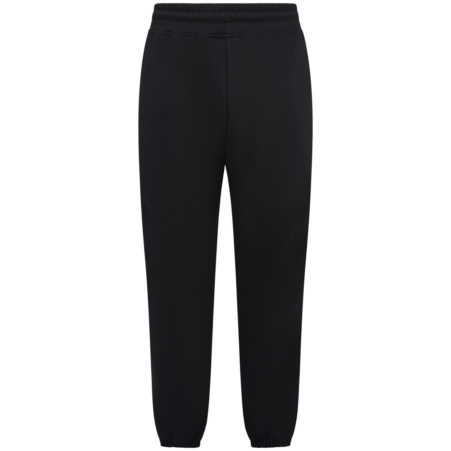 Pantalone tuta nero con mini logo per uomo 2