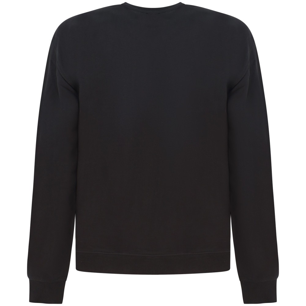 Felpa nera con mini logo per uomo