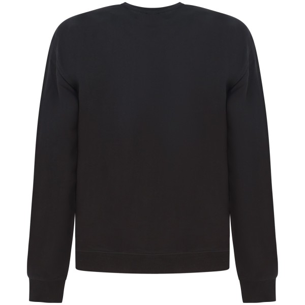 Felpa nera con mini logo per uomo