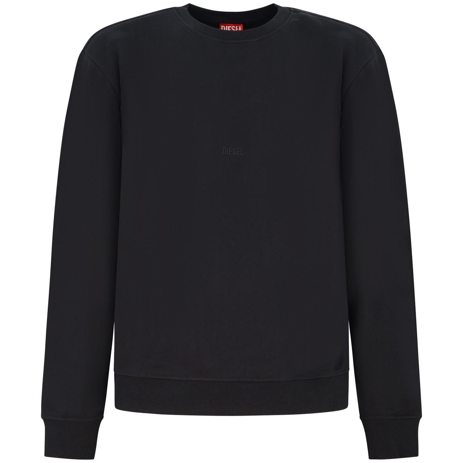 Felpa nera con mini logo per uomo