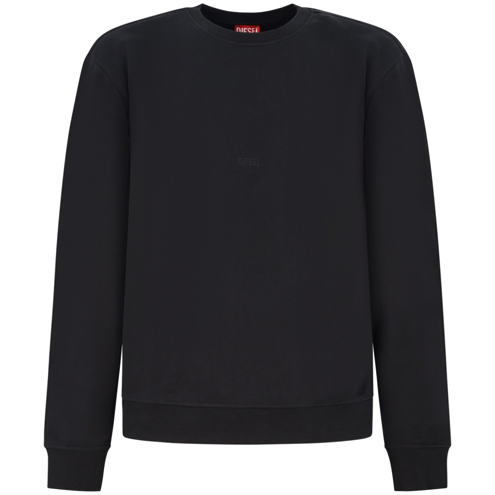 Felpa nera con mini logo per uomo