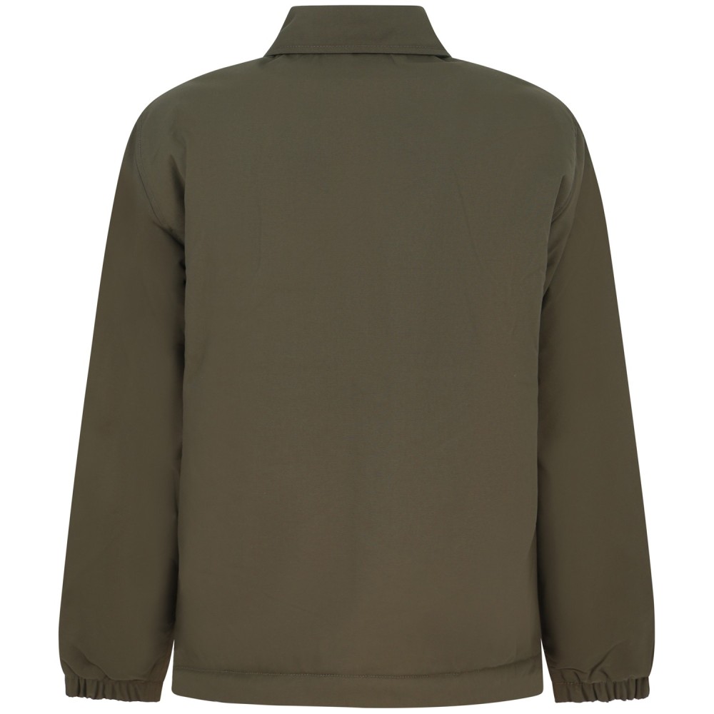 Giubbotto verde con mini logo per uomo