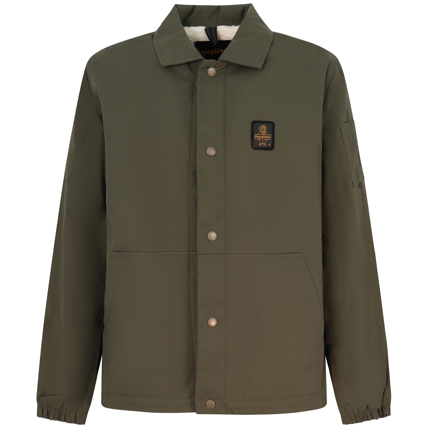 Giubbotto verde con mini logo per uomo