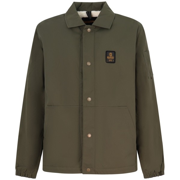 Giubbotto verde con mini logo per uomo
