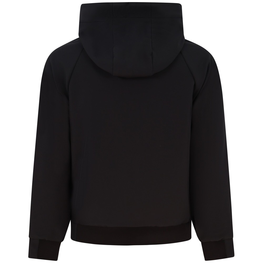 Giubbotto nero con mini logo per uomo