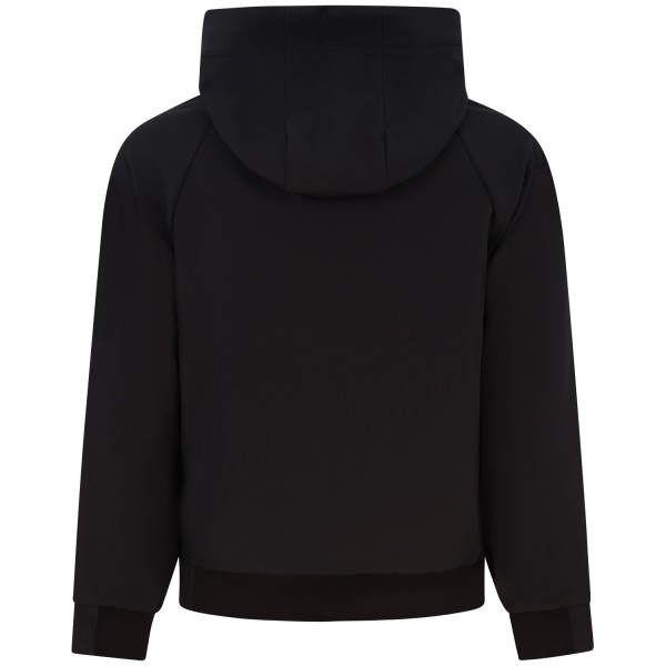 Giubbotto nero con mini logo per uomo