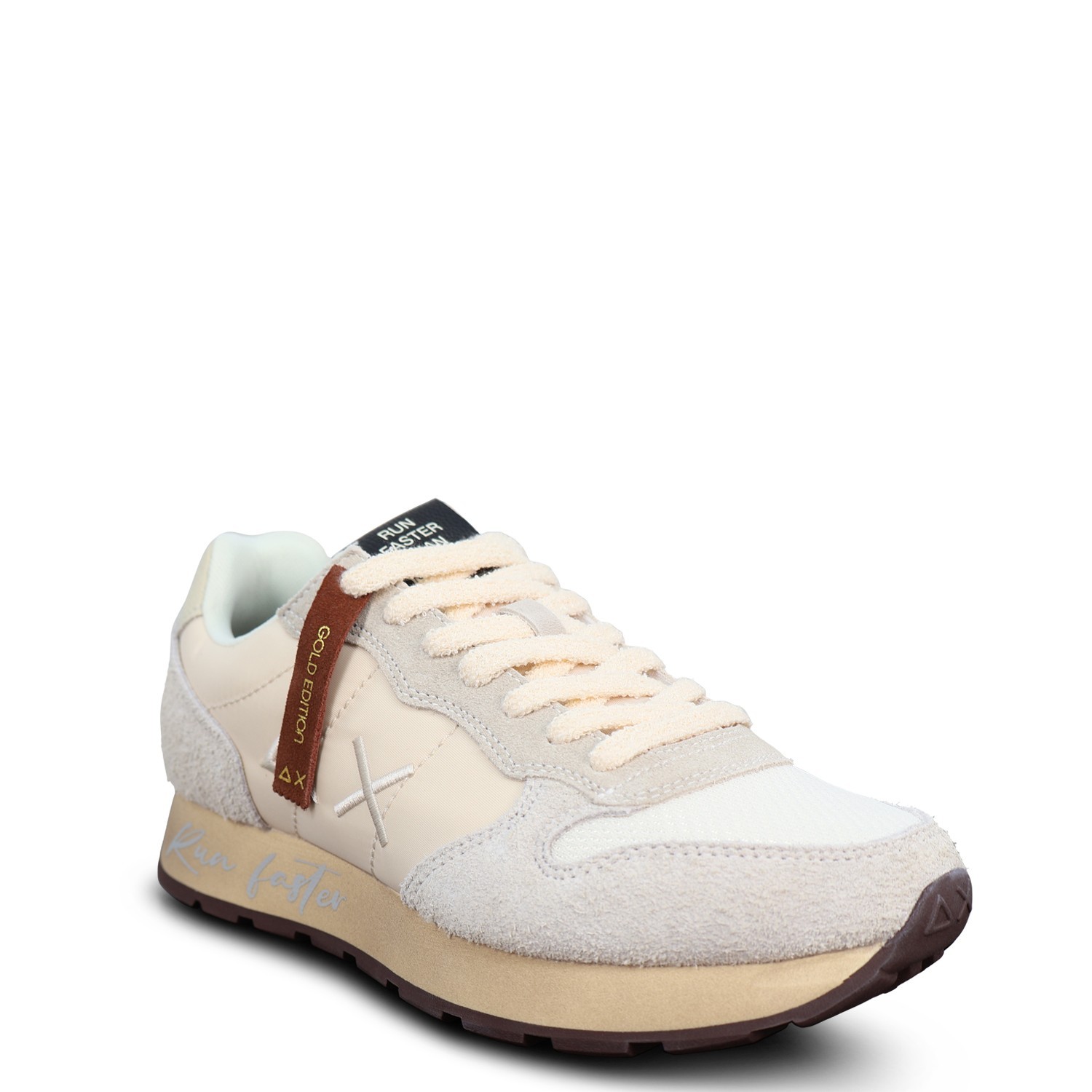 Sneakers bianca con riporti grigi per uomo 2